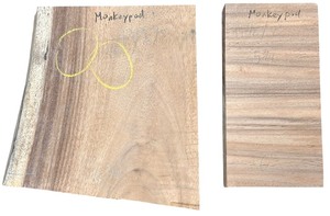 lot 059 image: Monkeypod X2 (121 18, 13) (11.52, 5.75, 6)