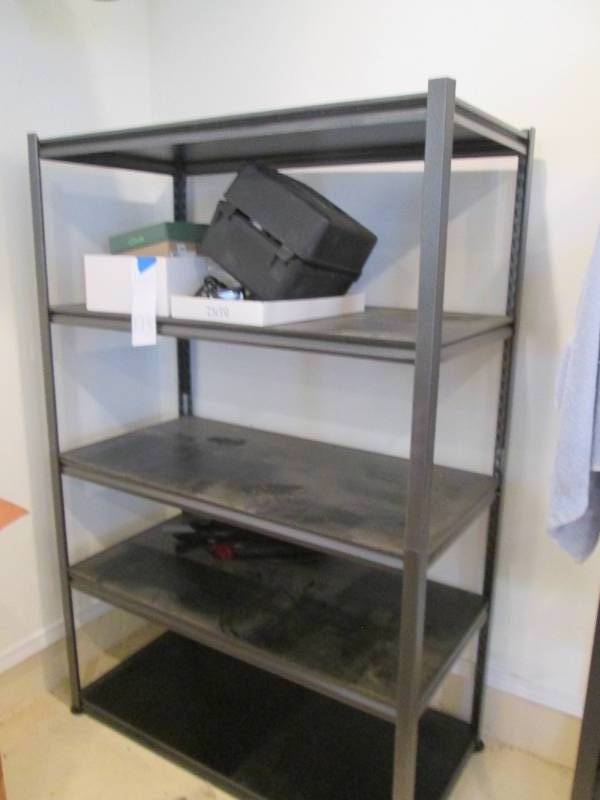 lot 175 image: Metal 5-Tier &nbspShelf  48x23.5x71.5