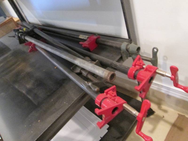 lot 185 image: 5 Pipe Clamps  34 x 48