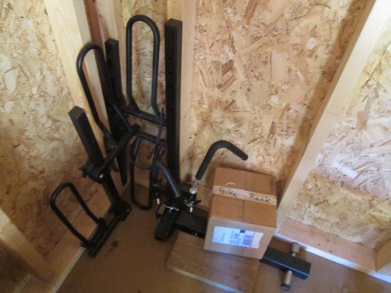 lot 242 image: Hitch-Mounted Bike Rack  Metal Frame