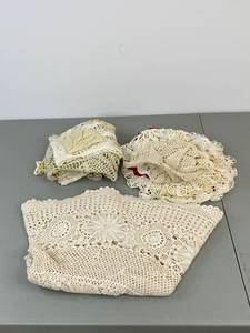 lot 456 image: Lot of Vintage Crocheted Doilies