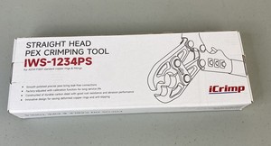 lot 98 image: iCrimp Straight Head PEX Crimping Tool IWS-1234PS NewOpen Box
