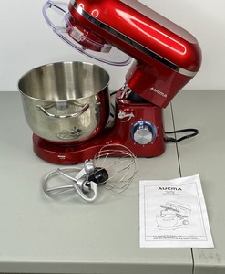 lot 142 image: Aucma Stand Mixer SM-1518N with Attachments and Manual