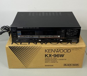 lot 400 image: Kenwood KX-96W Double Cassette Deck with Original Box