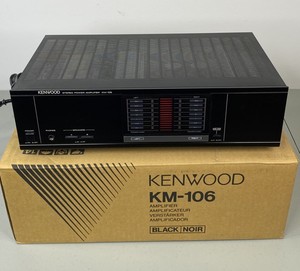 lot 402 image: Kenwood KM-106 Stereo Power Amplifier with Original Box