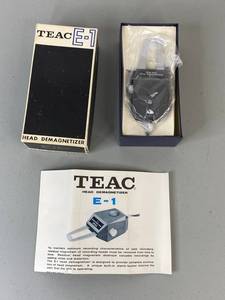 lot 411 image: Teac E-1 Vintage Head Demagnetizer with Original Box