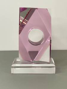 lot 14A image: Shlomi Haziza Signed Vintage Lucite Sculpture, Approx. 13.5 in. Tall