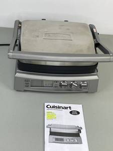 lot 428 image: Cuisinart Griddler Elite Panini Press GR-300FR w Manual