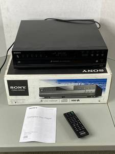 lot 19 image: Sony CDP-CE500 5-Disc CD Changer with Remote and Original Box