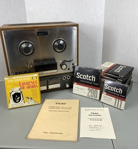 lot 31 image: TEAC A-4000 Reel-to-Reel Tape Recorder with Scotch Recording Tape