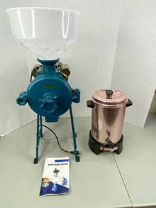 lot 51 image: Commercial Coffee Grinder and West Bend Percolator