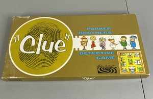 lot 59 image: Vintage Clue Board Game Parker Brothers Detective Game