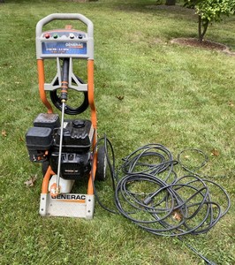 lot 228 image: Generac 2700 PSI Gas Pressure Washer with Hoses and Spray Gun