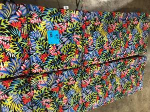 lot 41 image: Lot of Hampton Bay 43 in. W x 21.5 in. D Outdoor Universal Chaise Lounge Cushion in Siesta Leaf   Customer Returns See Pictures