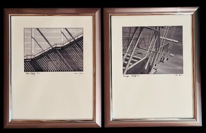 lot 38 image: Set of 2 Framed John Olson Bridge Study Prints