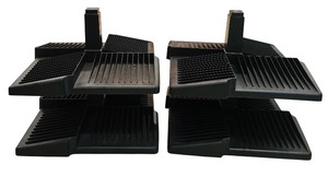 lot 68 image: Pair of Vintage 1980s Rotating CD Carousel Towers, 12 Inch Each