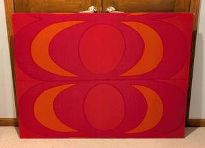 lot 18 image: Very Large Framed Maija Isola Kaivo Fabric