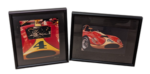 lot 80 image: Pair of Small Vintage Race Car Photographs by John A. Olson