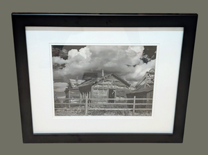 lot 84 image: Black and White Farm Photograph by John A. Olson