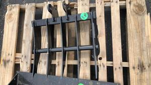 lot 23 image: 2025 Mini 12EX-ATA Excavator Rake Attachment