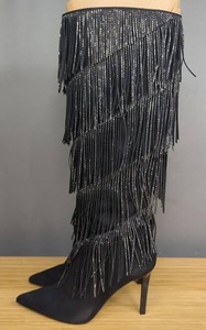 lot 202 image: Black Bling High Heels by International Concepts Size 8.5 M $49.99 Retail - Brand New