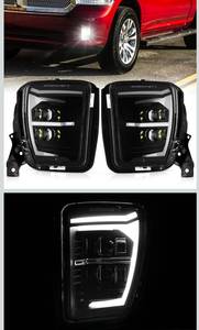 lot 246 image: Auxebeam New Upgraded LED Fog Lights for Dodge Ram 1500 2013-2018 Front Fog Lamps $128.99 Retail - Brand New