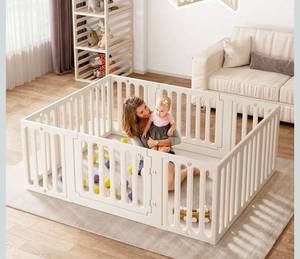 lot 256 image: Vbaby Play Pen 66 x 51 Plastic Panels $152.99 Retail - Brand New