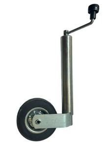 lot 275 image: JRS 900lb Trailer Jack with Single Wheel Adjustable 17.5 Lift $39.99 Retail - Brand New