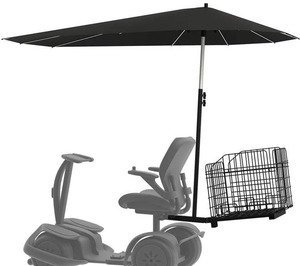 lot 286 image: Garvin Mobility Scooter Rear Basket and She 1 Hitch $129.99 Retail - Brand New