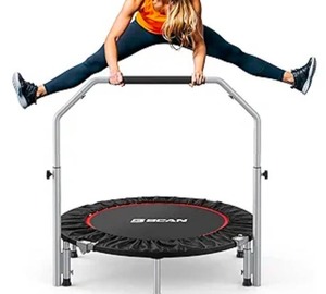 lot 288 image: BCAN 40 Black Fitness Trampoline $119.99 Retail - Brand New