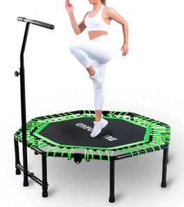 lot 292 image: Bunworld Fitness Trampoline 48 Black and Green $139.99 Retail - Brand New
