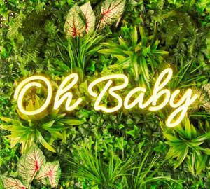 lot 346 image: Oh Baby Neon Sign 16 x 6 - Brand New
