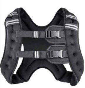 lot 239 image: Prodigen 20lb Weighted Vest with Reflective Stripe and Buckle Straps $37.99 Retail - Brand New