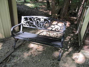 lot 8 image: Rod Iron Bench