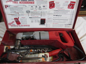 lot 176 image: Milwauke Right Angle Drive Drill