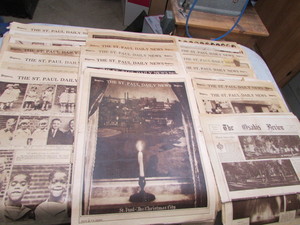 lot 308 image: Antique Newspaper Articles