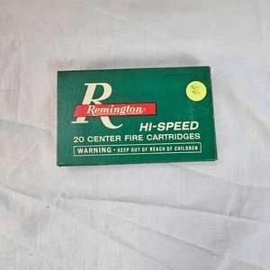 lot 66 image: Remington 1960s Hi Speed 30.06 18 rds, 95% Condition Box