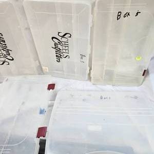 lot 99 image: 5-Plano Style Tackle Boxes