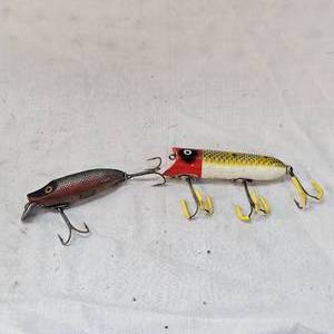 lot 167 image: Classic Heddon Lucky 13 and River Runt Spook Floater