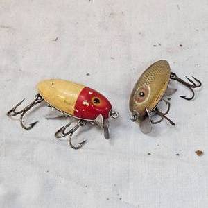 lot 155 image: Vintgae Pair of Clarks Water Scout Lures