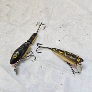 lot 178 image: L & S Bass Master in Frog and Shakespeare Glo-Lite Pup Popper Plug
