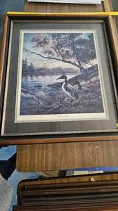 lot 316 image: Hiddenn Point, Framed, Pencil Signed, Terry Redlin, 205960