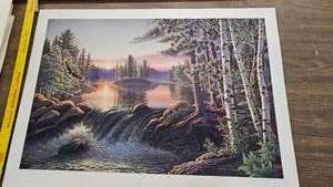 lot 264 image: Boundry Waters, James Meger, Pencil Signed with Certificate of Authenticity, 51960