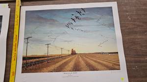 lot 295 image: Headin For the Stubble, Les Kouba, Pencil Signed, 4363600, 1988 MN DU Sponser Print of the Year