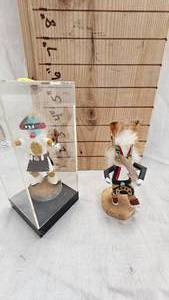 lot 205 image: Pair of Rain Kachina Dolls, Native American Art by Eagle Wolf