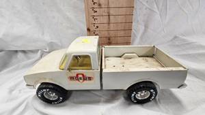 lot 223 image: Early 80s Pressed Steel Pickup with Moews Logo, Great Condition