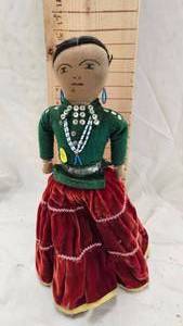 lot 228 image: Navajo Handmade Doll with Traditional Dress