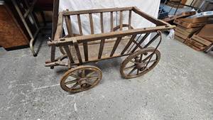 lot 261 image: Vintage Goat Cart in Usable ConditionNice Condition