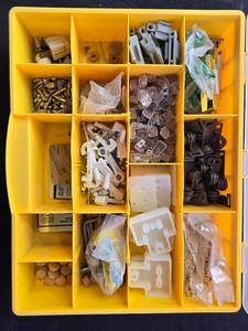 lot 26 image: Compartment Organizer with Mixed Hardware and Fasteners