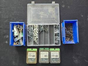 lot 30 image: Collection of Machine Screws, Nuts, Bolts and Hardware Assortment with Organizers